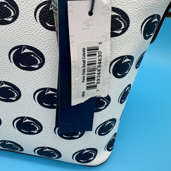 Dooney & Bourke Celeste Small Satchel Penn State University Handbag, Blue/White - Picture 14 of 16